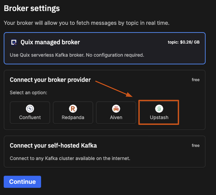 Quix broker settings Quix broker settings